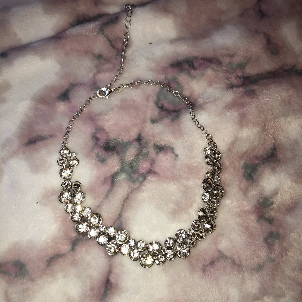 Silver Crystal Necklace